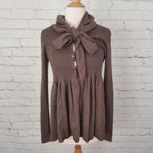 Rebecca Taylor Brown Cardigan Sweater